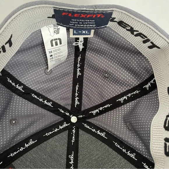 Gently Used Men’s or Teens Travis Matthew L-XL FlexFit Golf Cap Embroidered Name - Picture 4 of 6